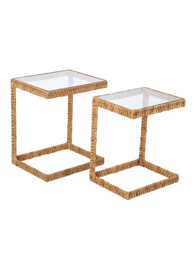 Glass Top Nesting Tables