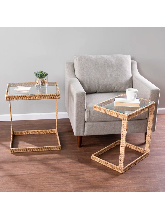 Glass Top Nesting Tables
