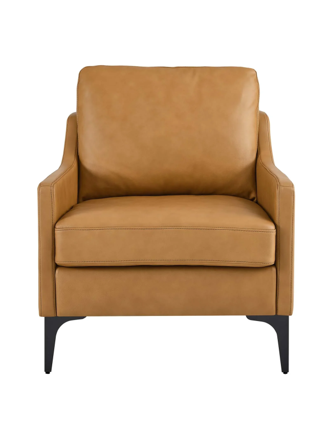 Tan Leather Armchair