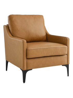 Tan Leather Armchair