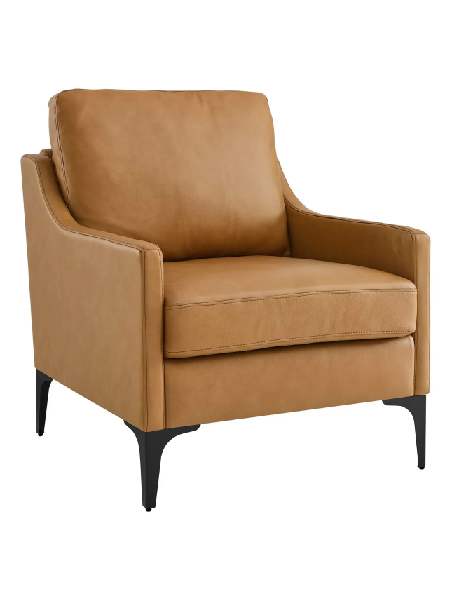Tan Leather Armchair