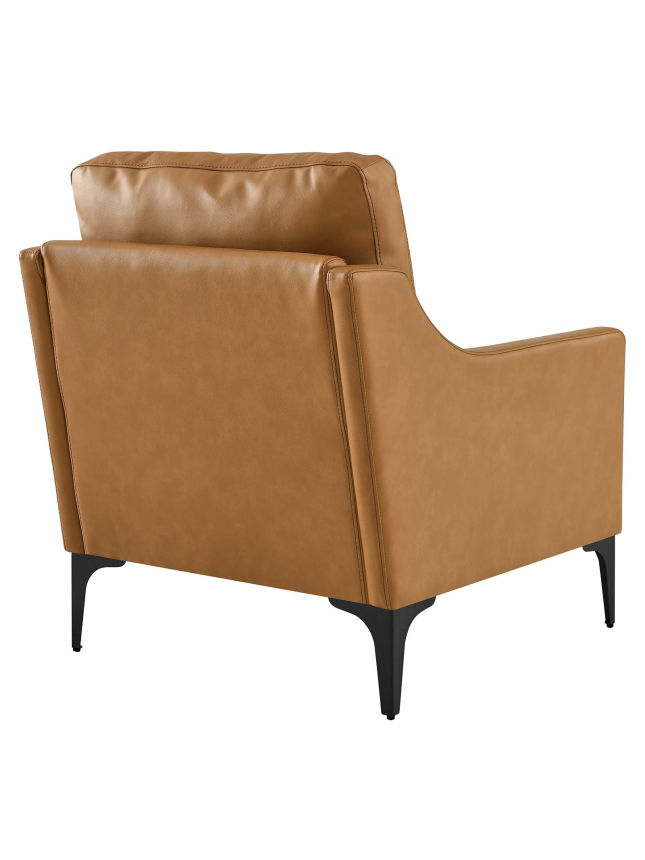 Tan Leather Armchair