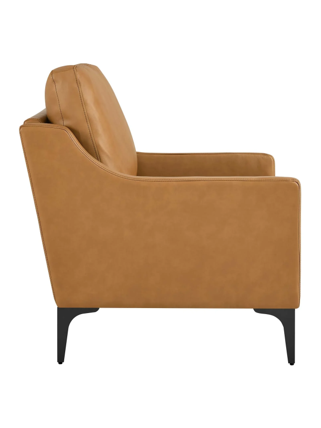 Tan Leather Armchair