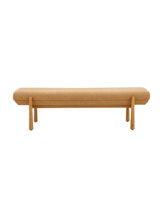 Linen Upholstered Bench, Simple and Textured